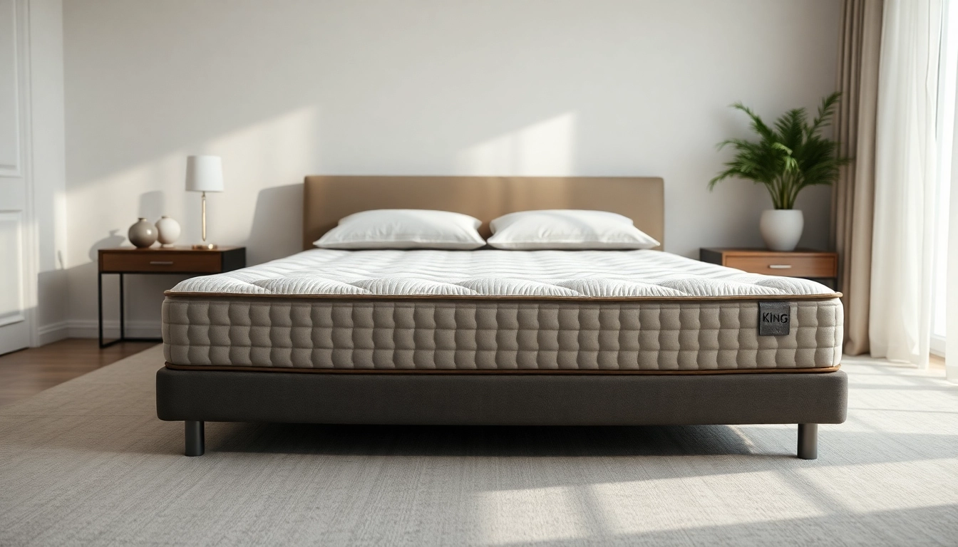 Browse mattress stores near me to find a comfortable king-sized mattress with inviting decor.
