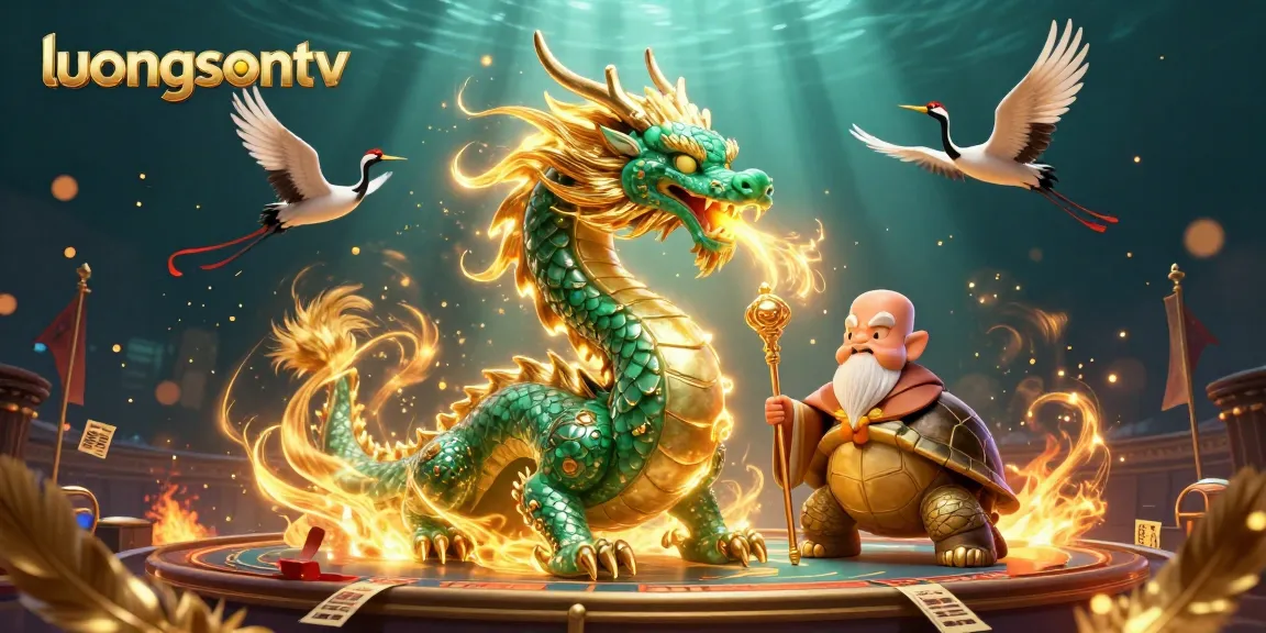 Experience thrilling sports betting action with luongsontv featuring vibrant elements and characters.
