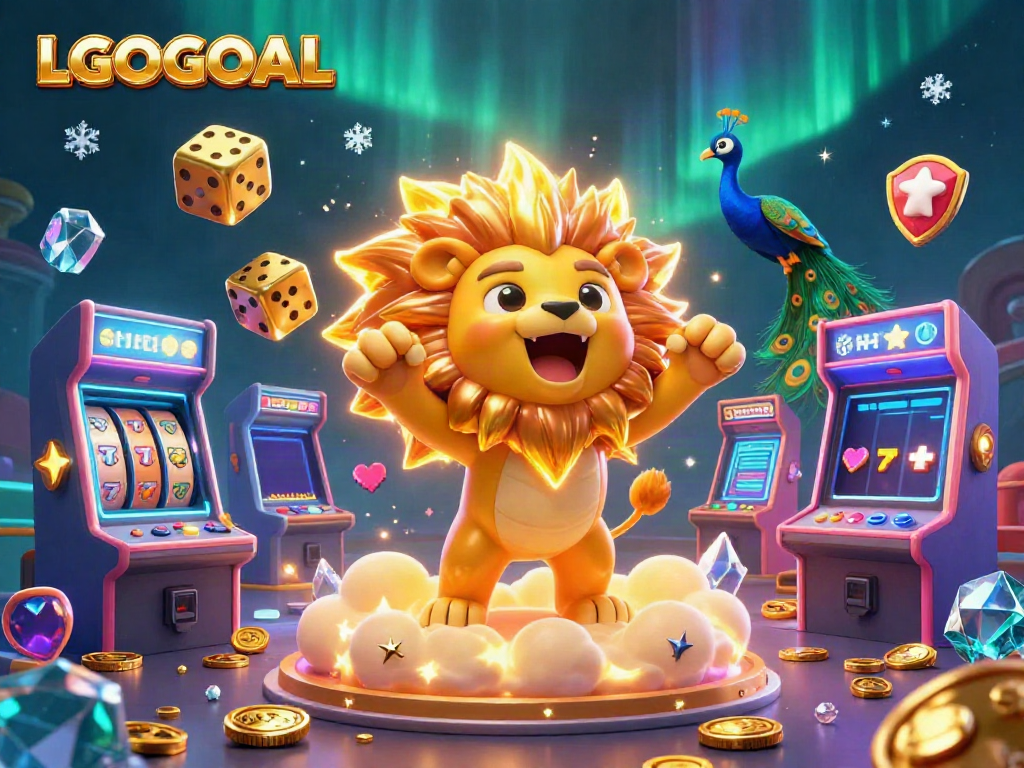 Experience thrilling gaming with the vibrant LGOGOAL HD platform illustrated with dynamic characters and casino elements.