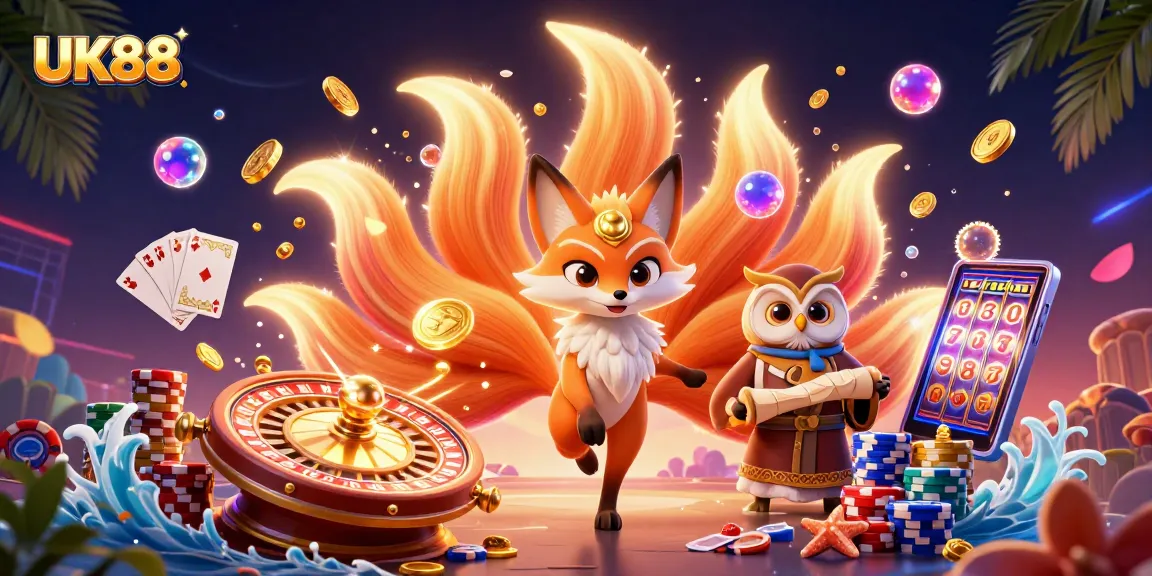 Engage with the vibrant world of UK88 casinos illuminated by spirit orbs and treasures.