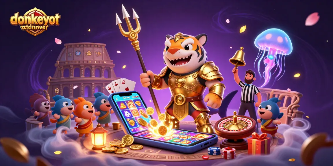 Join the action at donkeyotdenver with a tiger shark in an underwater colosseum showcasing exciting slot games.