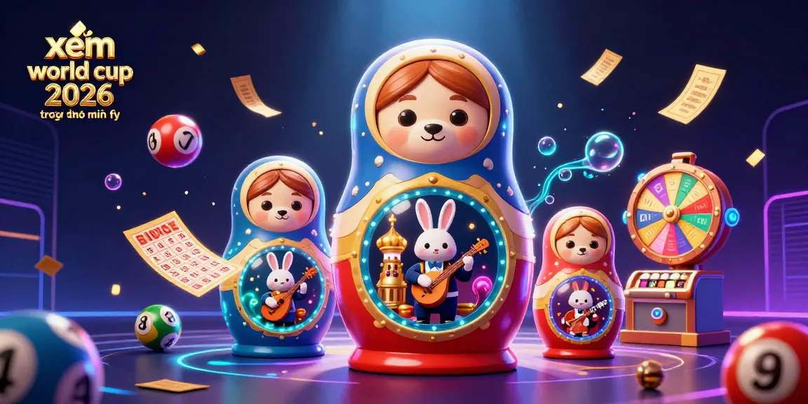 Experience xem world cup 2026 trực tiếp miễn phí with vibrant lottery and casino elements, from colorful balls to dynamic prizes.