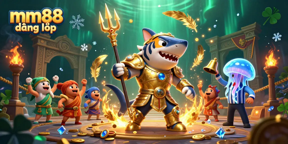 Experience thrilling underwater battles in the mm88 đăng nhập casino realm, featuring a fierce shark champion.