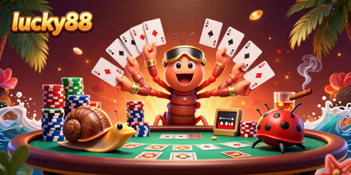 Experience the thrilling action of lucky88 slot with vibrant 3D characters and engaging casino elements.