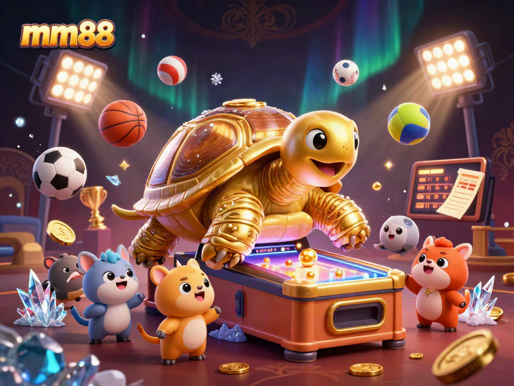 Experience exciting gameplay at mm88 with dynamic sports themes in a vibrant illustration.