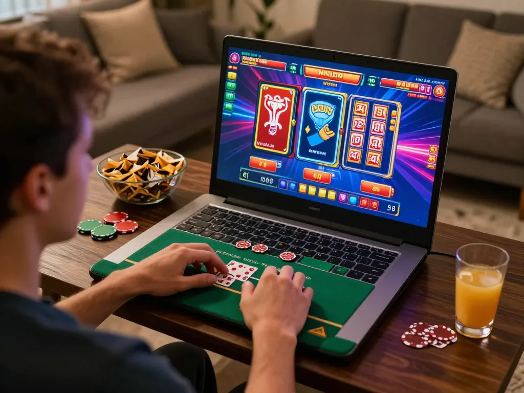 Dive into dh88's online casino gaming with players enjoying poker action and vibrant slot visuals