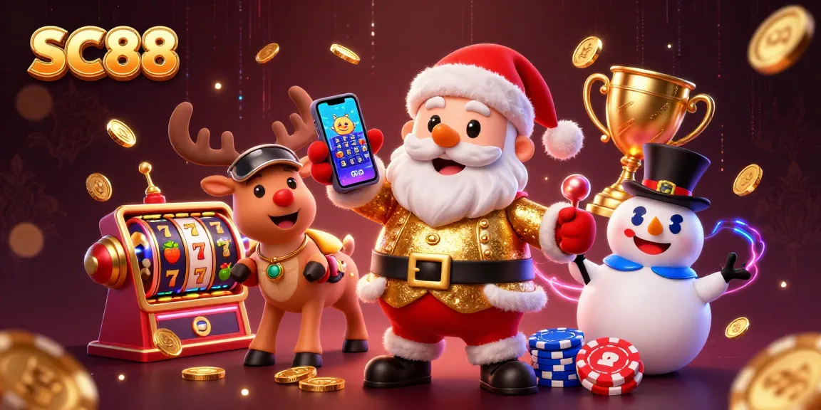 SC88 rewards players with a festive casino experience in this vibrant illustration.