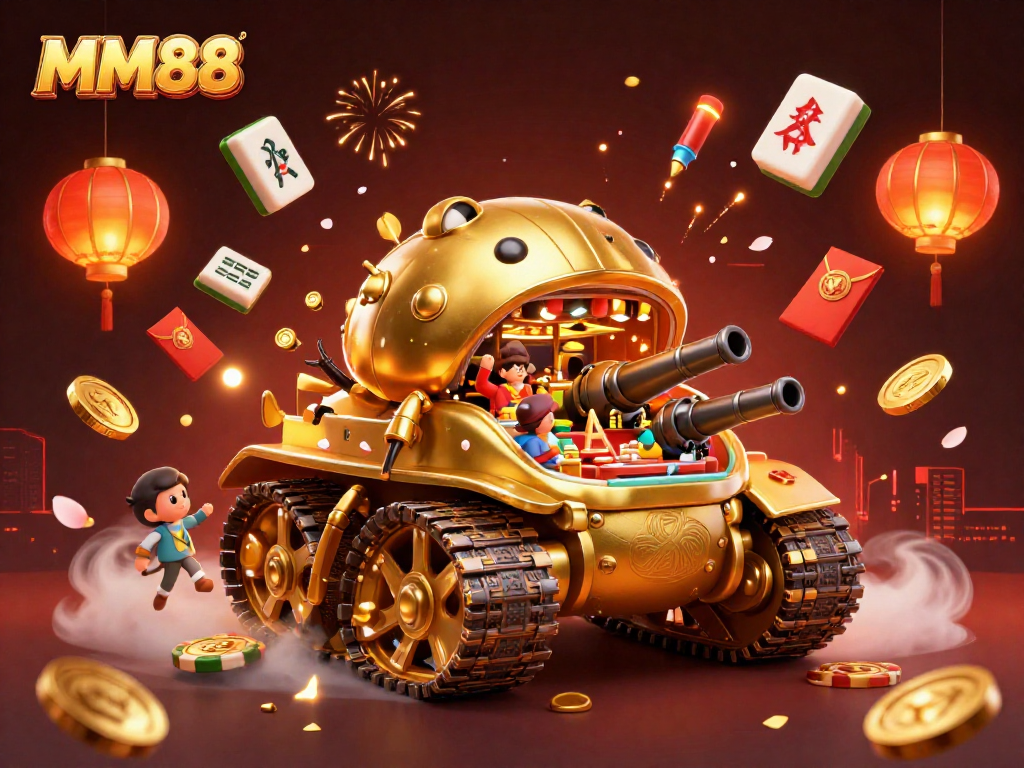 Experience the excitement of MM88 with a vibrant 3D casino tank bursting with action!