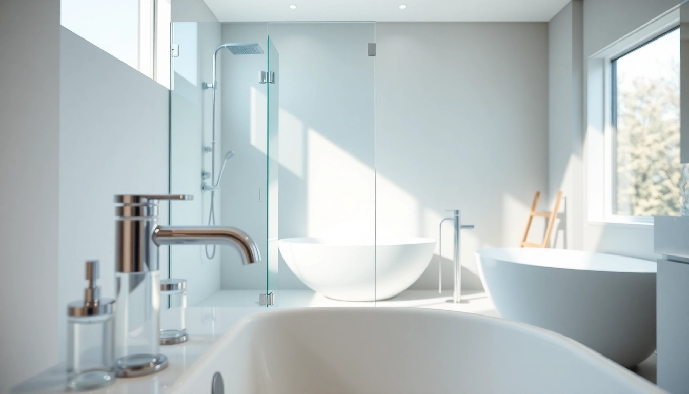 Experience modern elegance with this beautifully designed shower uk in a tranquil bathroom setting.