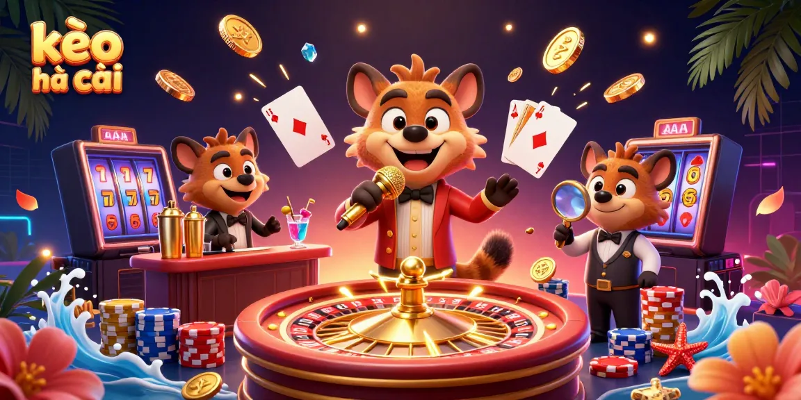 Enjoy the dynamic comedy scene featuring kèo nhà cái, with hyenas embodying a lively casino experience.