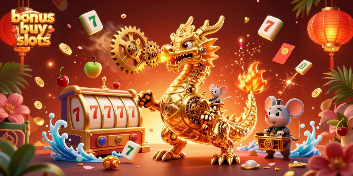 Play dynamic bonus buy slots with thrilling features in an engaging casino scene
