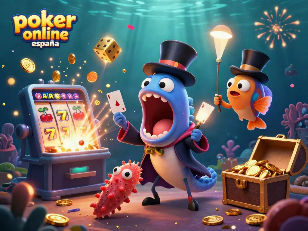 Disfruta del póker online España con un espectáculo de cartas y bonificaciones brillantes en un ambiente submarino.