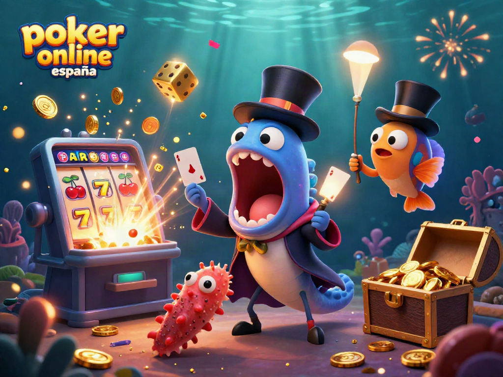 Disfruta del póker online España con un espectáculo de cartas y bonificaciones brillantes en un ambiente submarino.