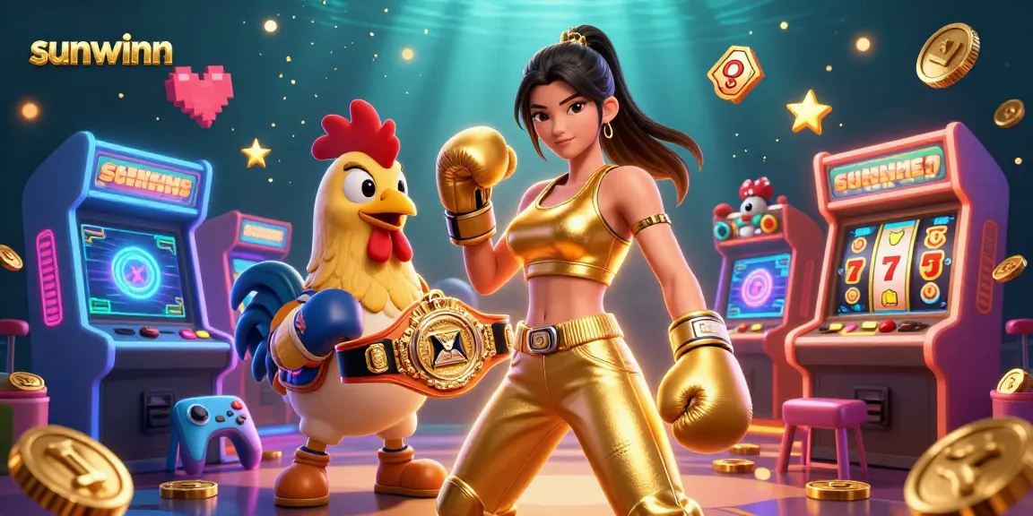 Try your luck with sunwinn's vibrant casino games featuring thrilling slot reels and animated characters.