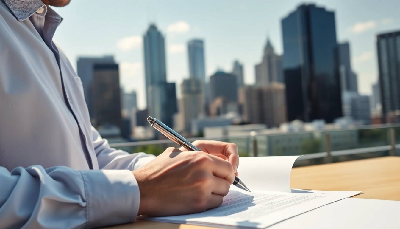 Reviewing Federal and State contracts with a focused contractor in a professional environment.