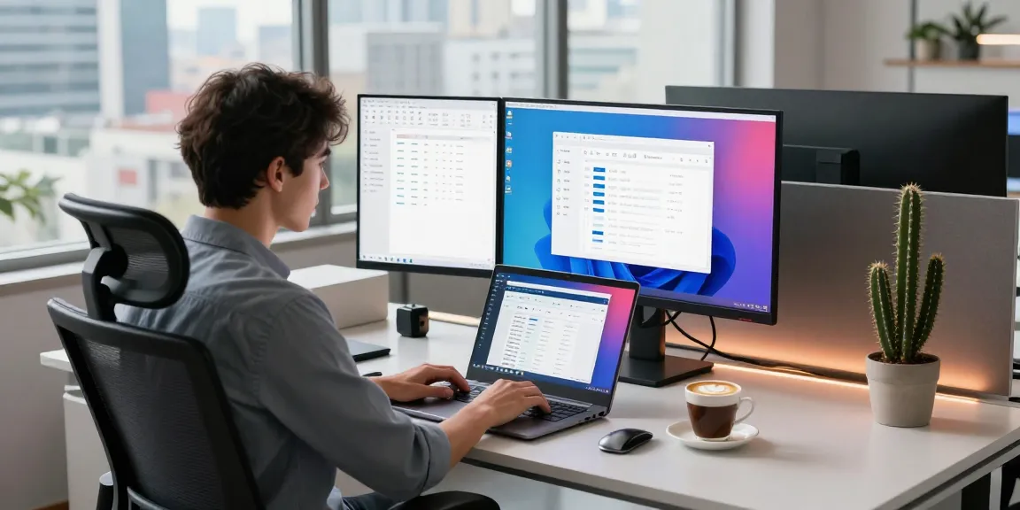 Download WPS Office software at a modern workspace with productivity tools and bright city views.
