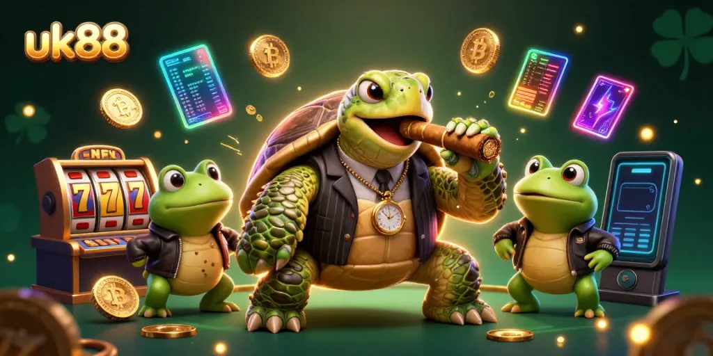 Play exciting games at UK88's vibrant casino, featuring unique characters and thrilling elements.