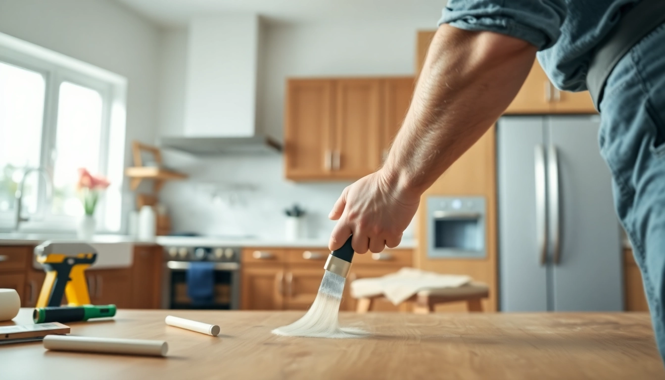 Enhance your home with Cabinet Refacing Clearwater FL, featuring skilled craftsmanship in a modern kitchen.