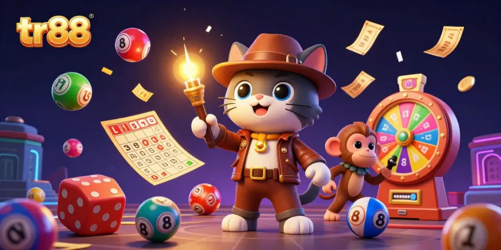 Catch the thrilling tr88 casino adventure with a cat archaeologist and monkey companion!