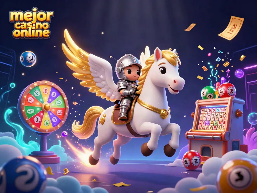 Juega en el mejor casino online con una experiencia visual mágica de lotería y juegos de azar.