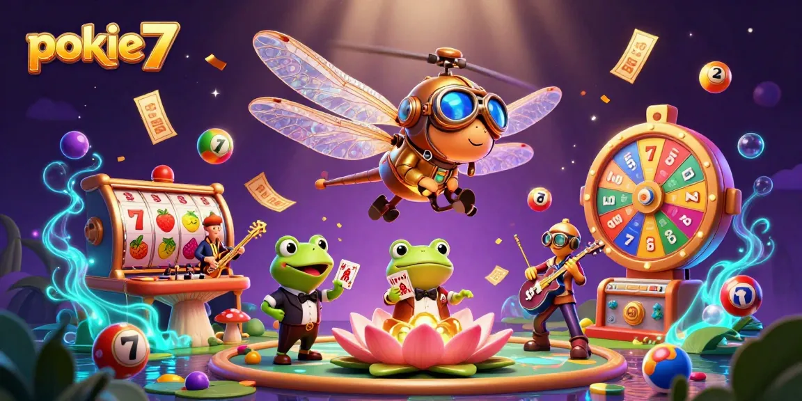 Experience lively gameplay with pokie7 in an animated casino scene filled with vibrant elements.