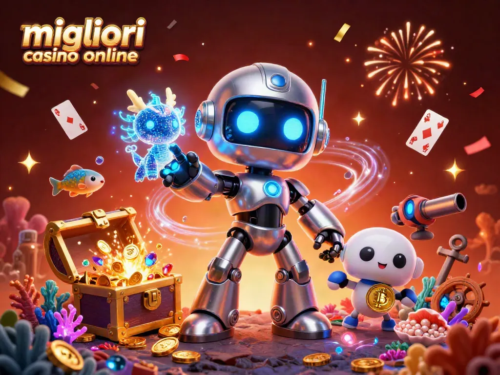 I migliori casinò online offrono un'animazione emozionante con robot e creature digitali in un ambiente di gioco coinvolgente.