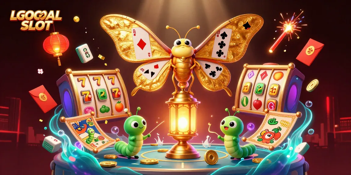Spin the reels for big wins at LGOGOAL SLOT with vibrant casino-themed artwork featuring lucky symbols.