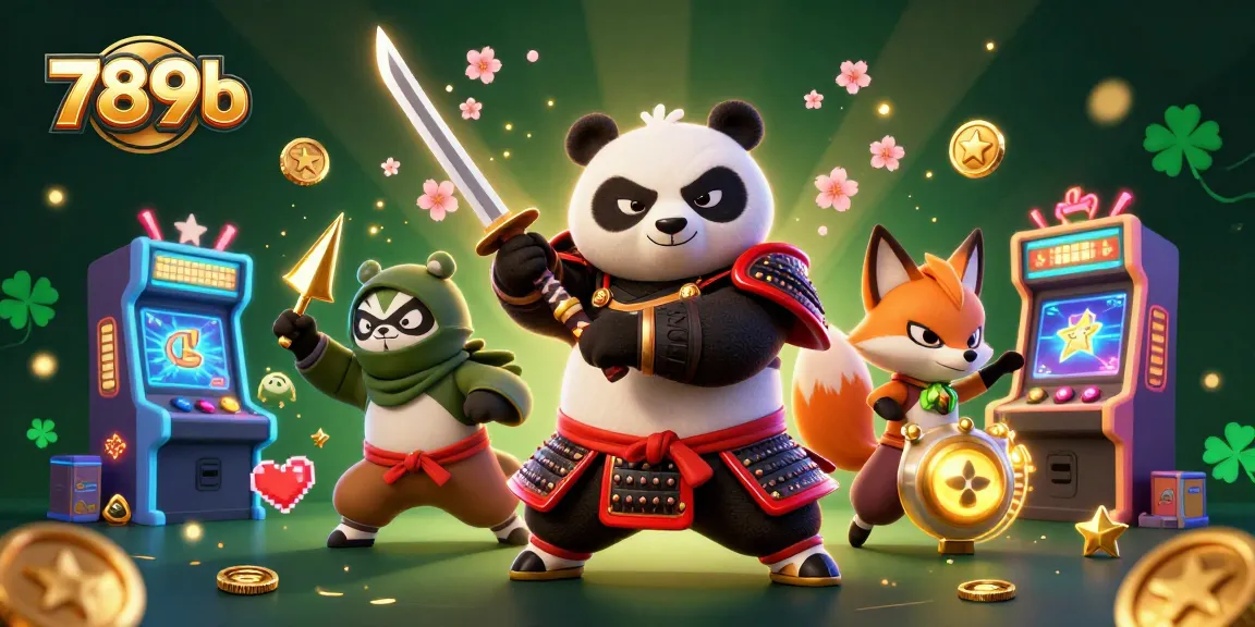 Experience captivating gameplay with 789b, featuring a fierce samurai panda and dynamic casino elements.