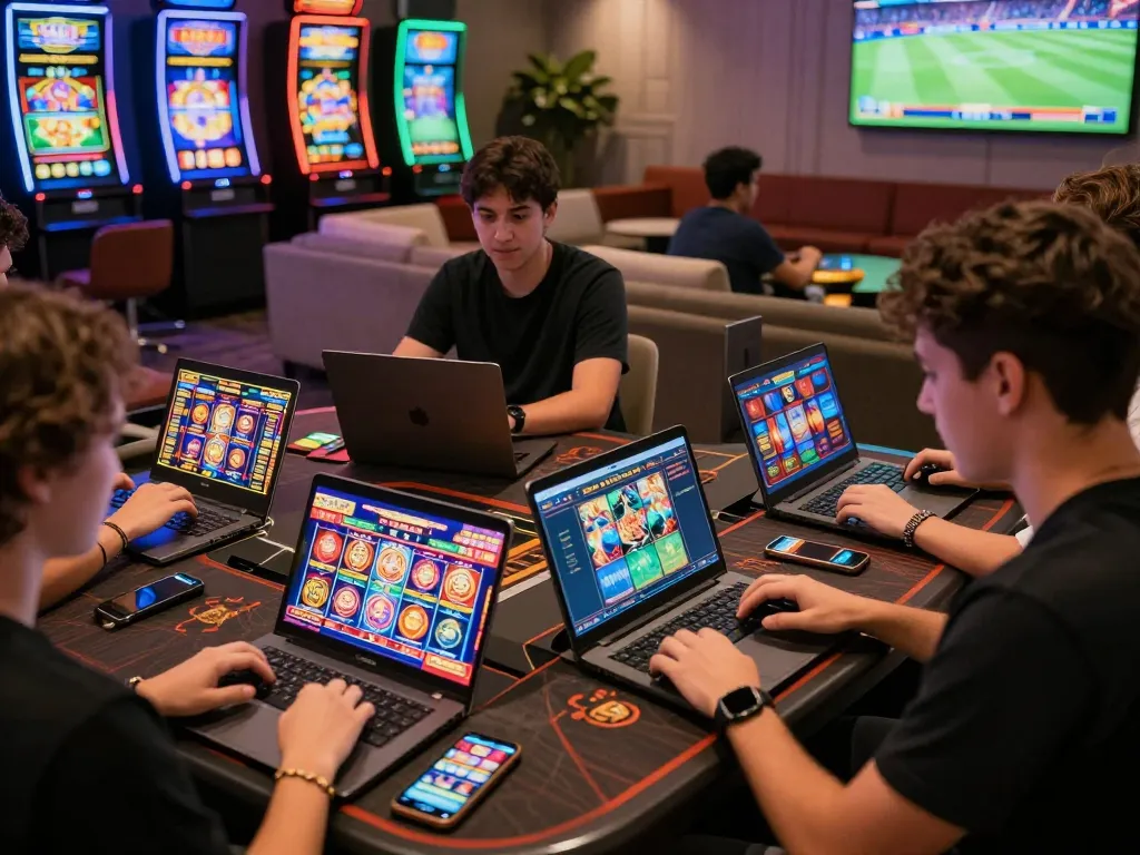 Players enjoying MM 88 casino games in a lively online environment.
