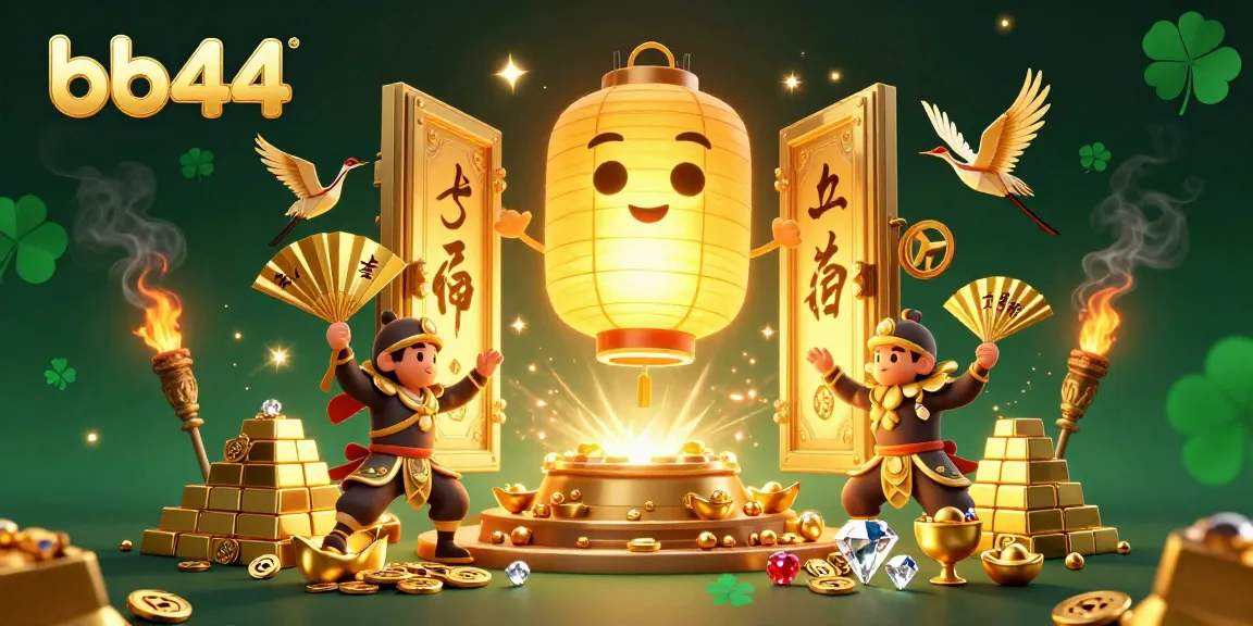 Engage with the mesmerizing casino adventure at bb44 featuring glowing lantern spirits and rich treasure.