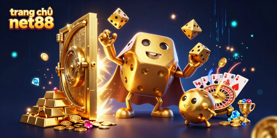 Experience excitement with trang chủ net88 as the golden dice golem juggles fortune and riches!