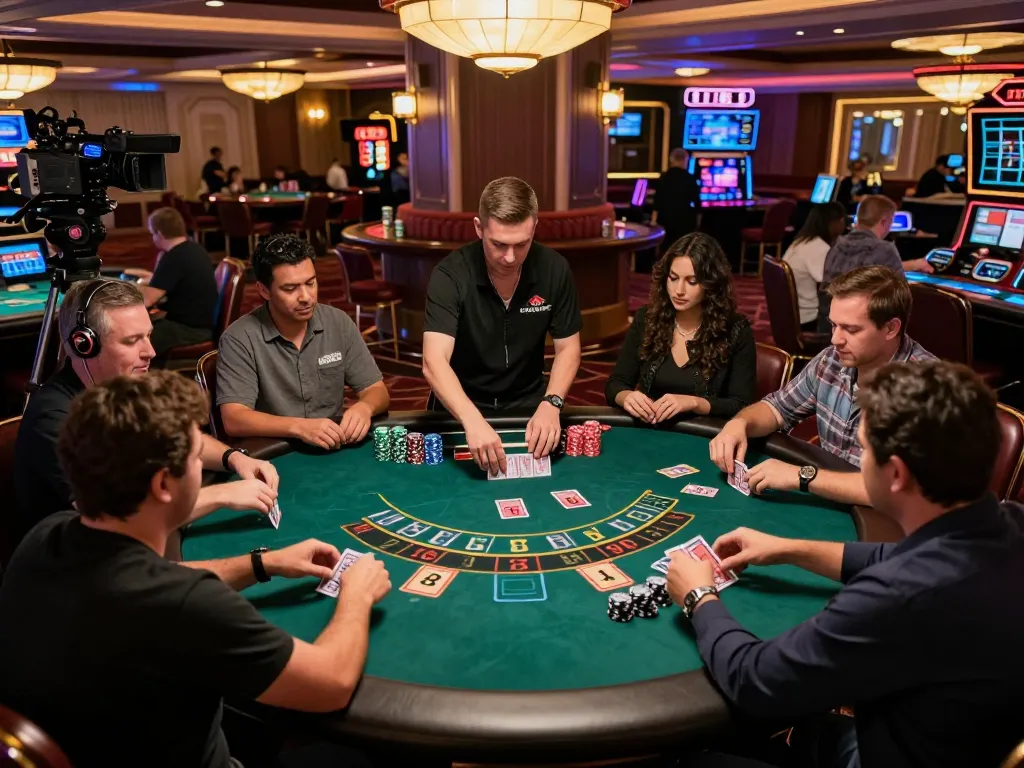 View of players engaged in blackjack at TT88, capturing strategic gameplay and casino excitement.