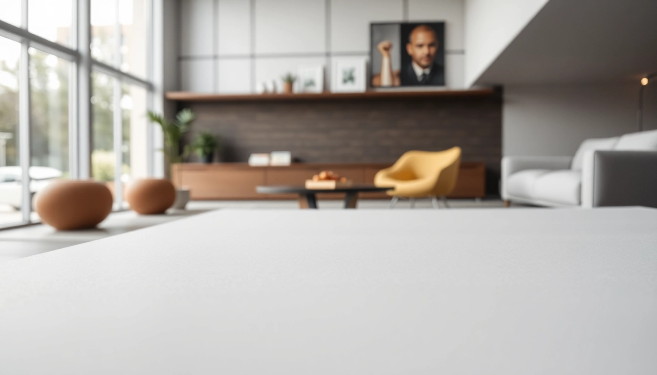 Mass loaded vinyl sheets displayed in a modern interior showcasing their smooth texture.
