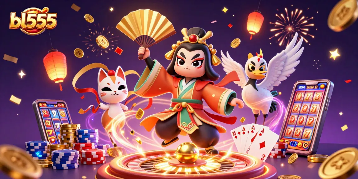 Experience excitement at bl555 with colorful characters and dynamic casino elements.