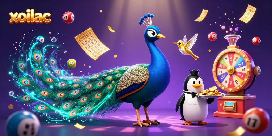 Experience gambling excitement with xoilac in a vibrant 3D digital illustration featuring unique characters and rich elements.
