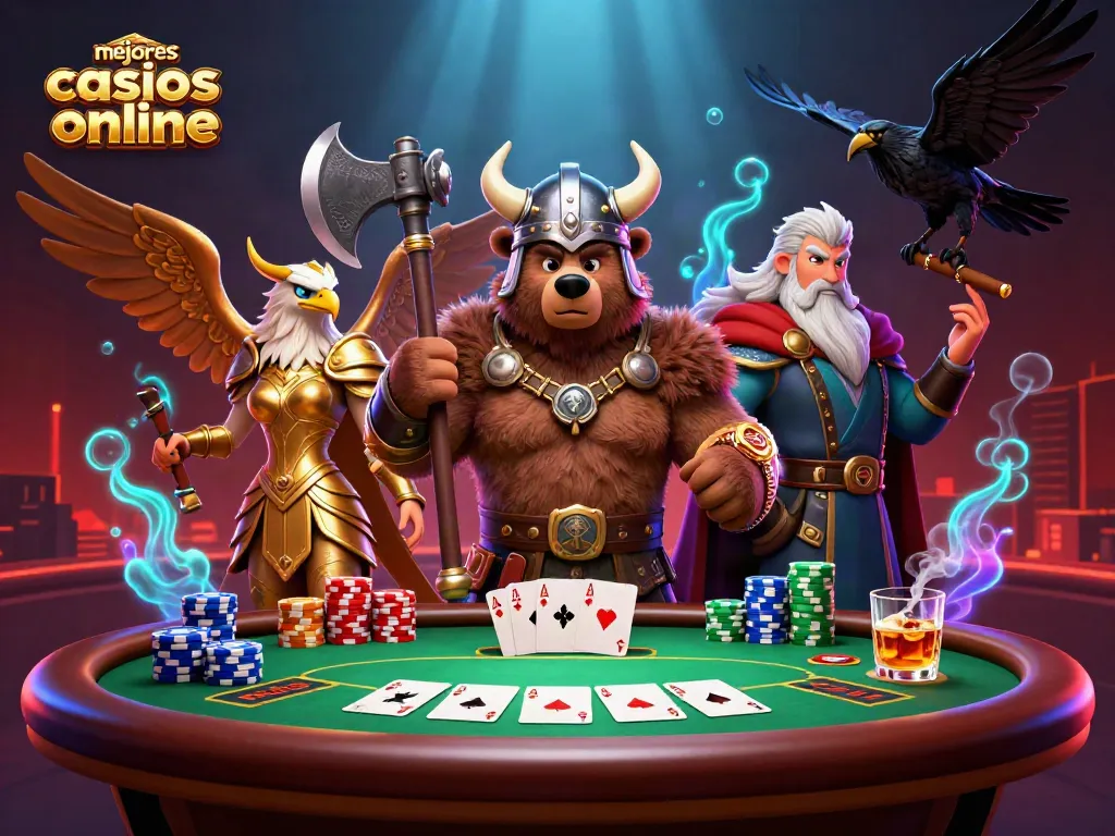 Explora los mejores casinos online mientras juegas con personajes épicos y emocionantes elementos de juego.